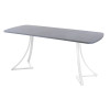 Обеденный стол AMC Elite (серии SLIM) / E24(1200) D2 (белый/Бетон Чикаго светло-серый)