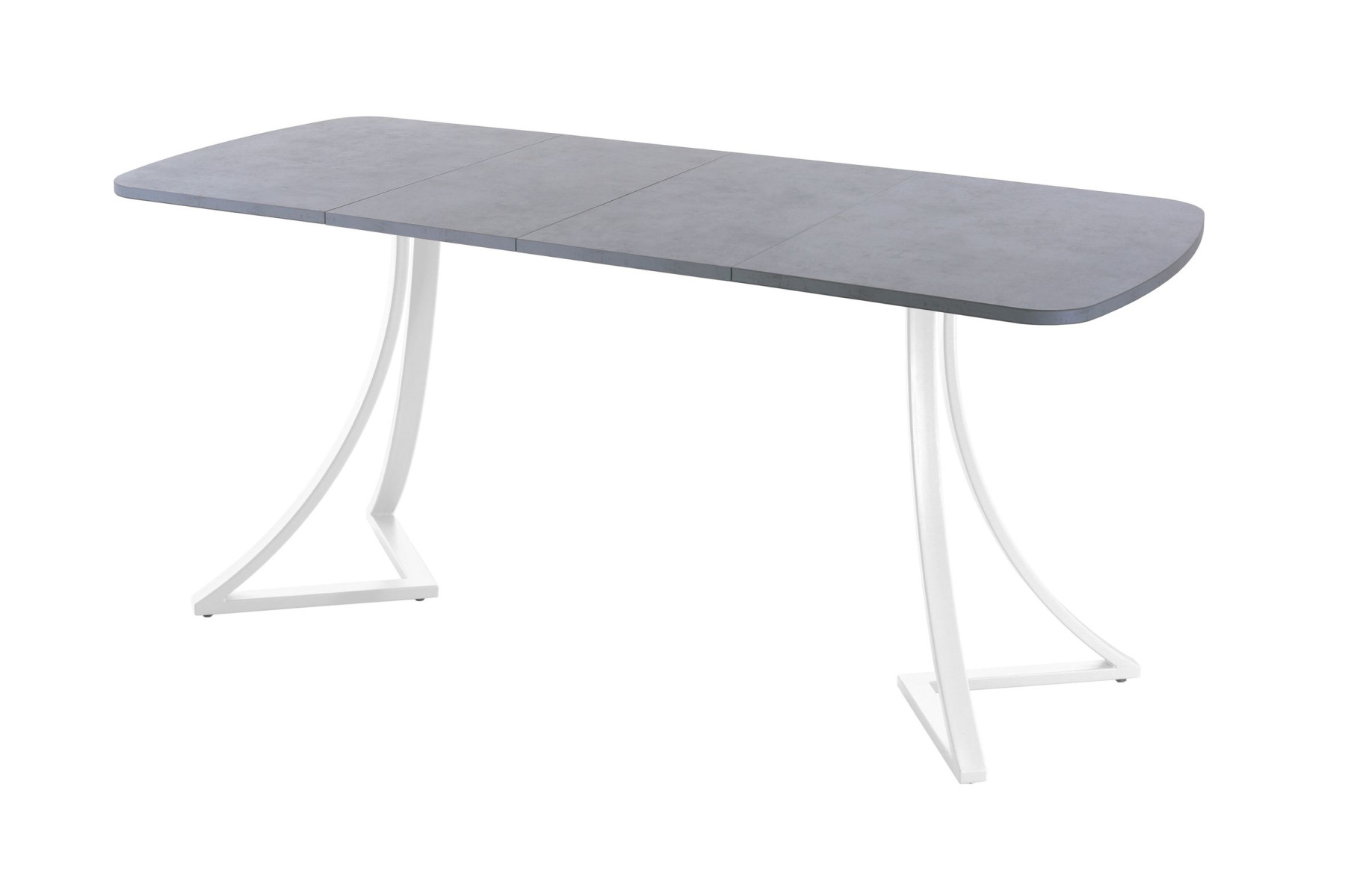 Обеденный стол AMC Elite (серии SLIM) / E24(1200) D2 (белый/Бетон Чикаго светло-серый)