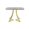 Обеденный стол AMC Elite (серии SLIM) / E24(1200) D2 (золото/Дуб Уайт-Ривер песочно-бежевый)