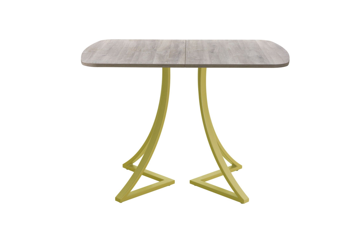 Обеденный стол AMC Elite (серии SLIM) / E24(1200) D2 (золото/Дуб Уайт-Ривер песочно-бежевый)