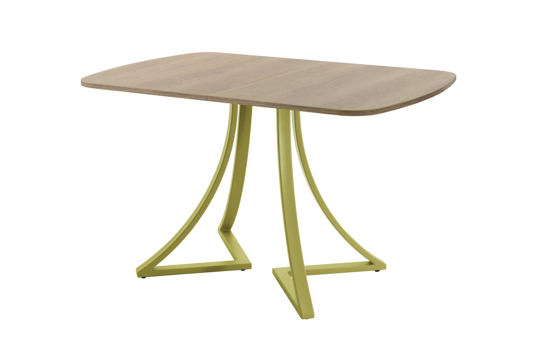 Обеденный стол AMC Elite (серии SLIM) / E24(1100) D2 (золото/Дуб Небраска Натуральный)