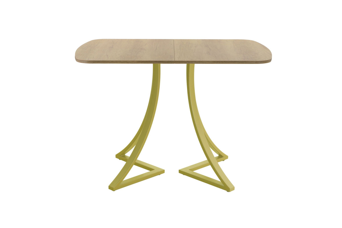 Обеденный стол AMC Elite (серии SLIM) / E24(1100) D2 (золото/Дуб Небраска Натуральный)