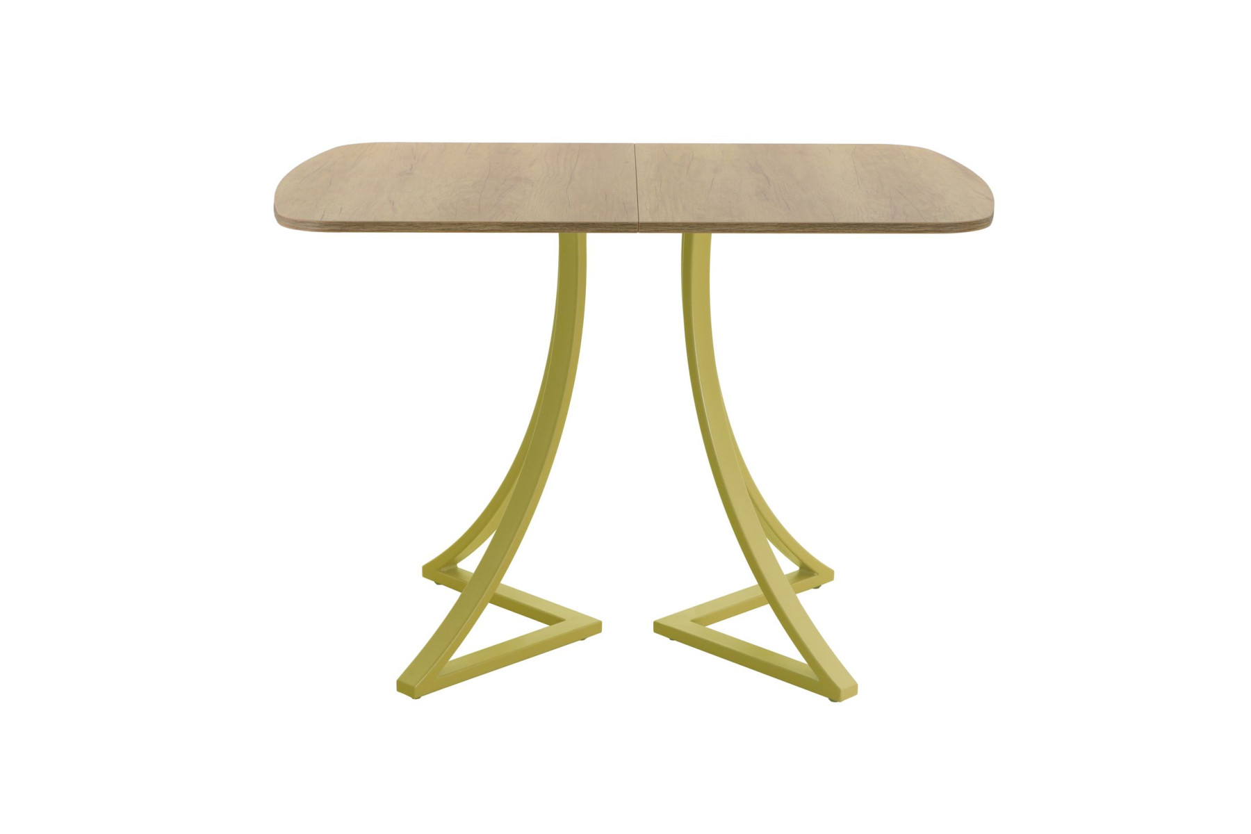 Обеденный стол AMC Elite (серии SLIM) / E24(1100) D2 (золото/Дуб Небраска Натуральный)