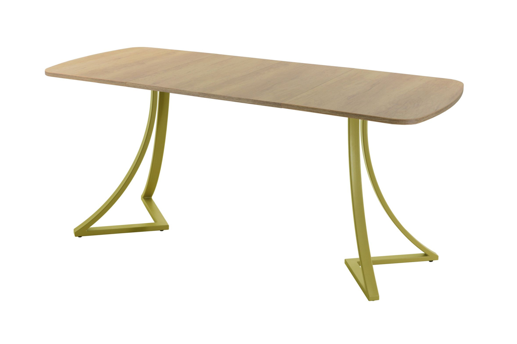 Обеденный стол AMC Elite (серии SLIM) / E24(1100) D2 (золото/Дуб Небраска Натуральный)