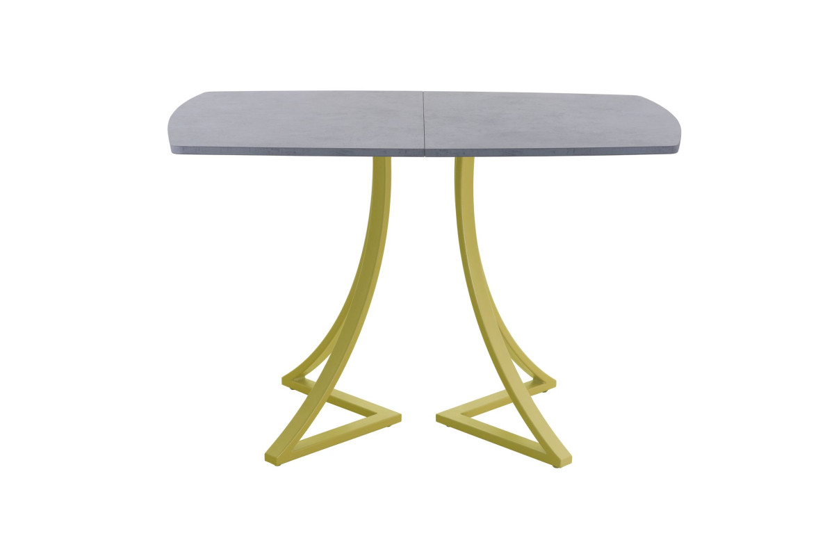 Обеденный стол AMC Elite (серии SLIM) / E24(1100) D2 (золото/Бетон Чикаго светло-серый)