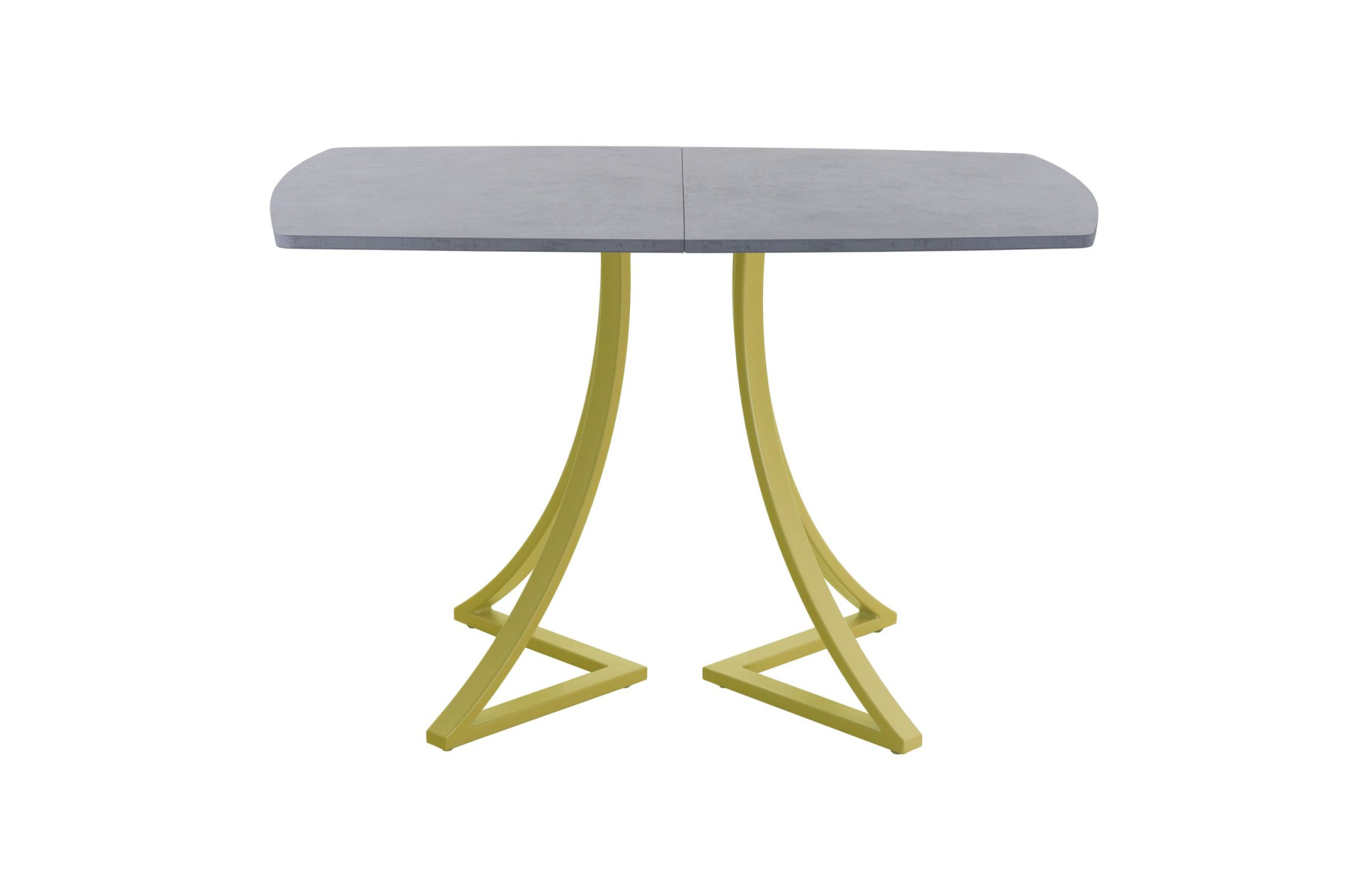 Обеденный стол AMC Elite (серии SLIM) / E24(1100) D2 (золото/Бетон Чикаго светло-серый)