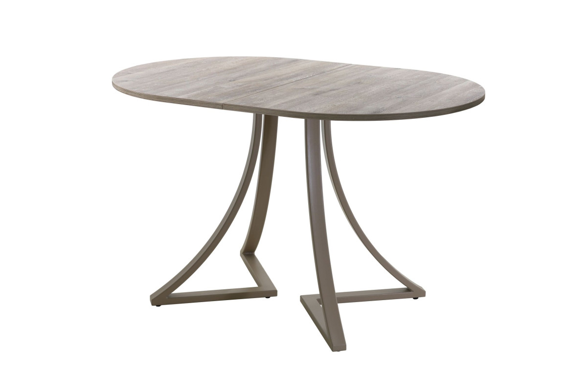 Обеденный стол AMC Elite (серии SLIM) / E24(1200) D3 (капучино/Дуб Уайт-Ривер песочно-бежевый)