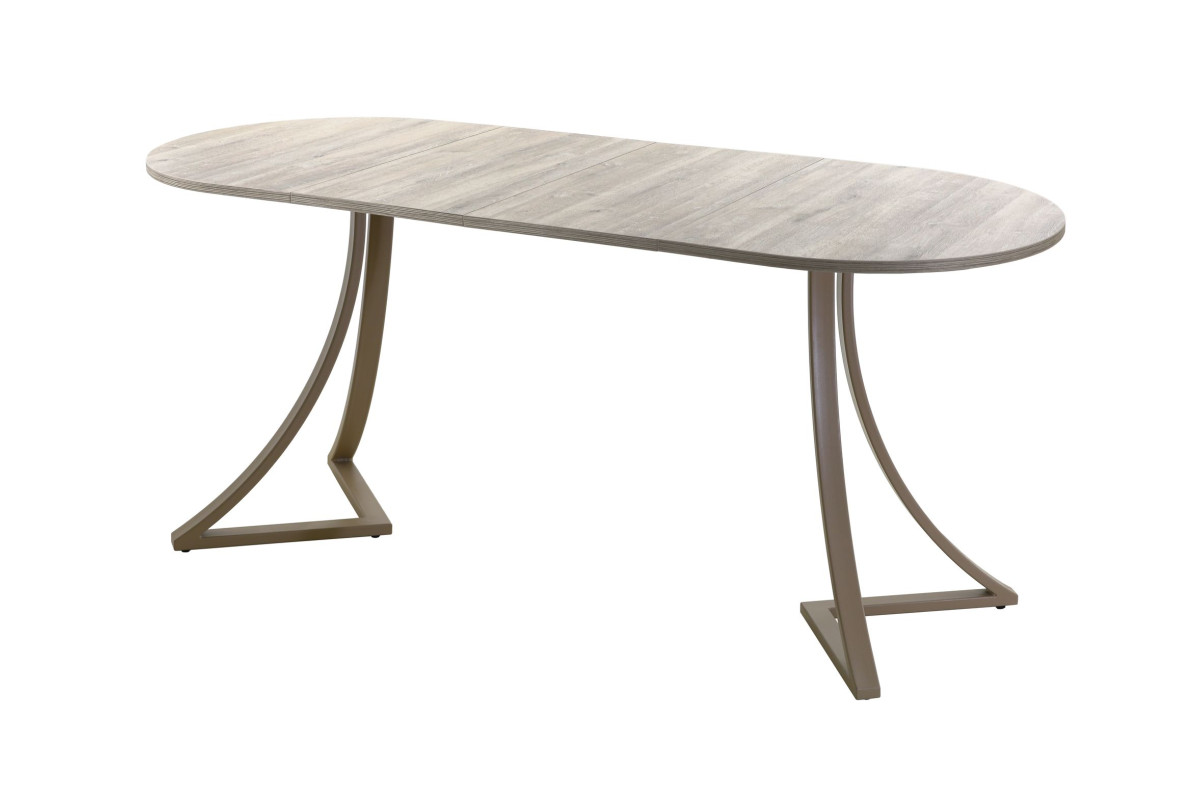 Обеденный стол AMC Elite (серии SLIM) / E24(1200) D3 (капучино/Дуб Уайт-Ривер песочно-бежевый)