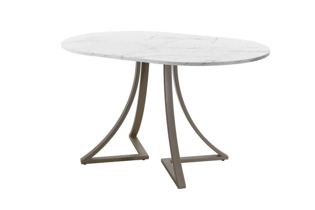 Обеденный стол AMC Elite (серии SLIM) / E24(1100) D3 (капучино/Мрамор Кристалл)