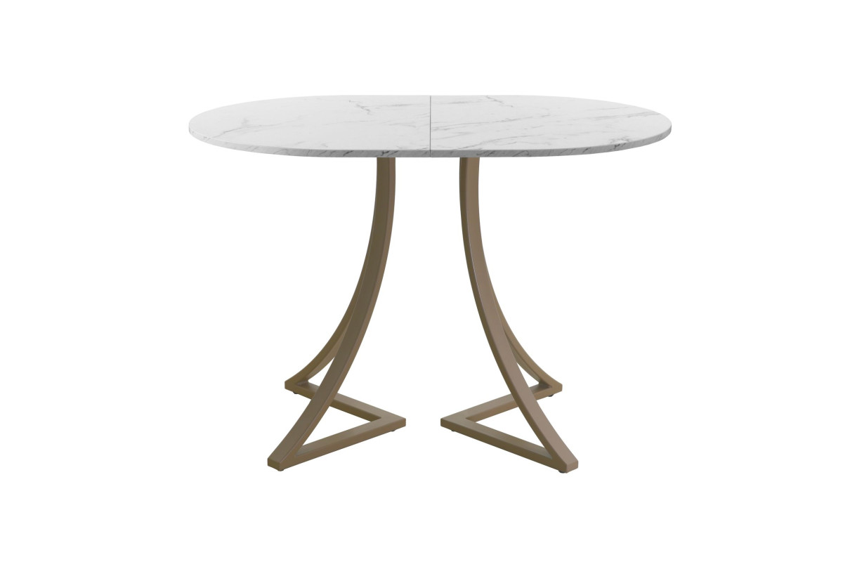 Обеденный стол AMC Elite (серии SLIM) / E24(1100) D3 (капучино/Мрамор Кристалл)