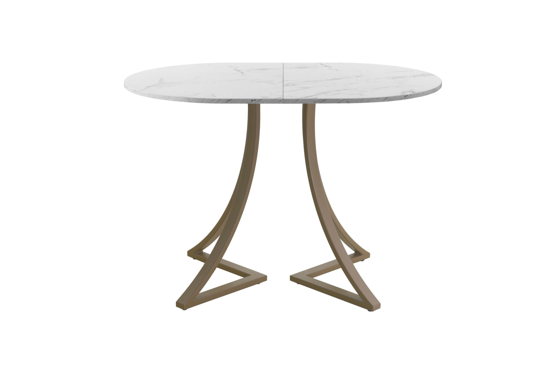 Обеденный стол AMC Elite (серии SLIM) / E24(1100) D3 (капучино/Мрамор Кристалл)