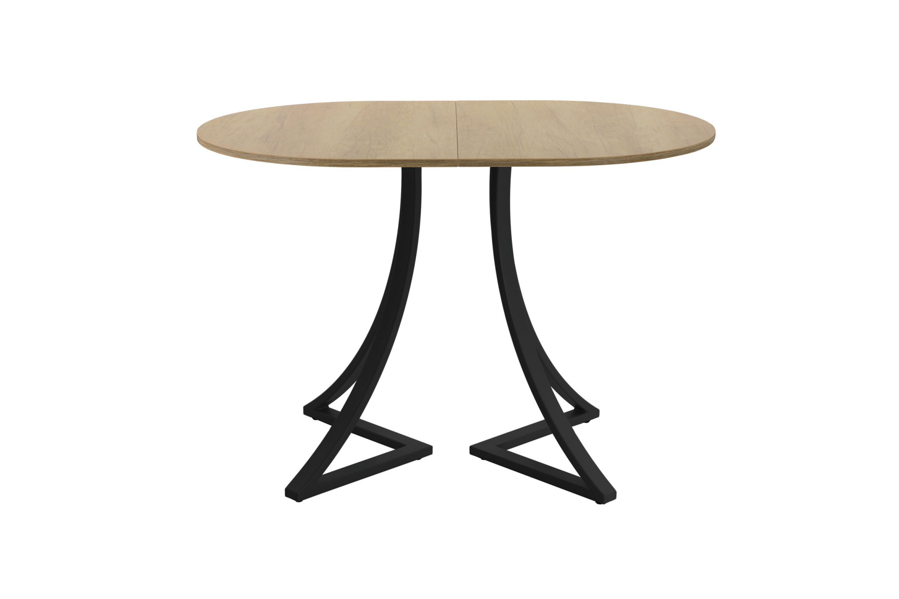 Обеденный стол AMC Elite (серии SLIM) / E24(1200) D3 (черный/Дуб Небраска Натуральный)