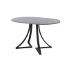 Обеденный стол AMC Elite (серии SLIM) / E24(1100) D3 (черный/Бетон Чикаго светло-серый)