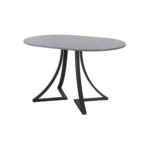 Обеденный стол AMC Elite (серии SLIM) / E24(1100) D3 (черный/Бетон Чикаго светло-серый)