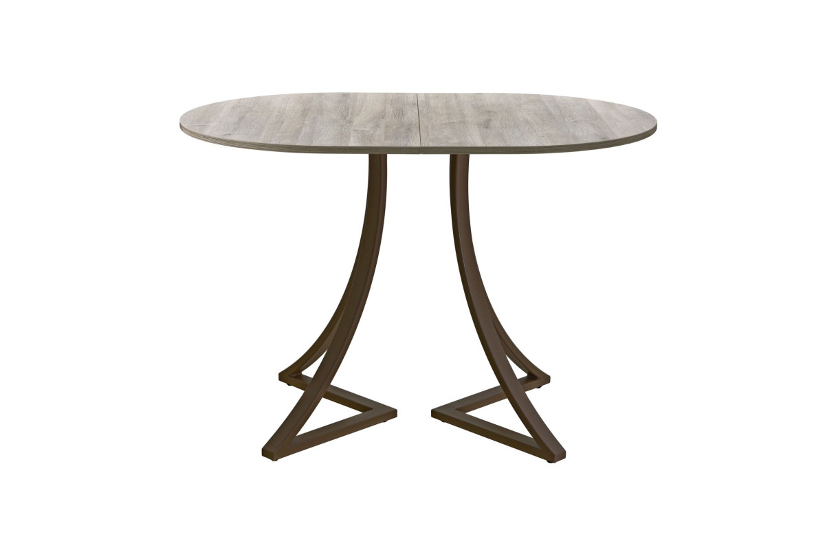 Обеденный стол AMC Elite (серии SLIM) / E24(1200) D3 (коричневый/Дуб Уайт-Ривер песочно-бежевый)