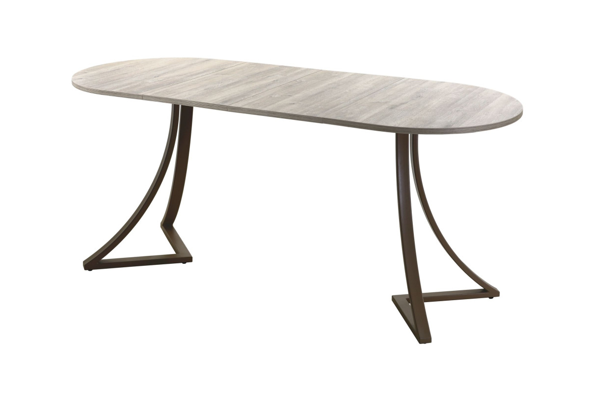 Обеденный стол AMC Elite (серии SLIM) / E24(1200) D3 (коричневый/Дуб Уайт-Ривер песочно-бежевый)