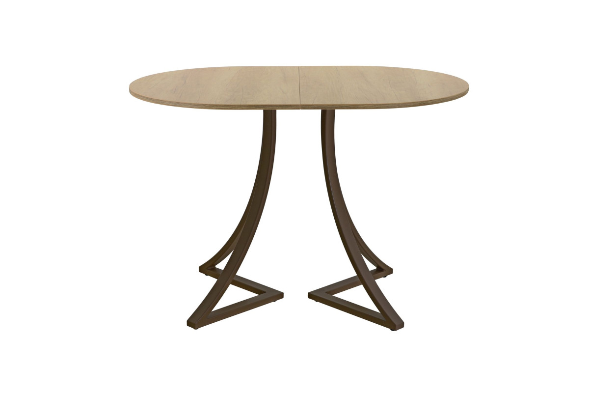 Обеденный стол AMC Elite (серии SLIM) / E24(1100) D3 (коричневый/Дуб Небраска Натуральный)