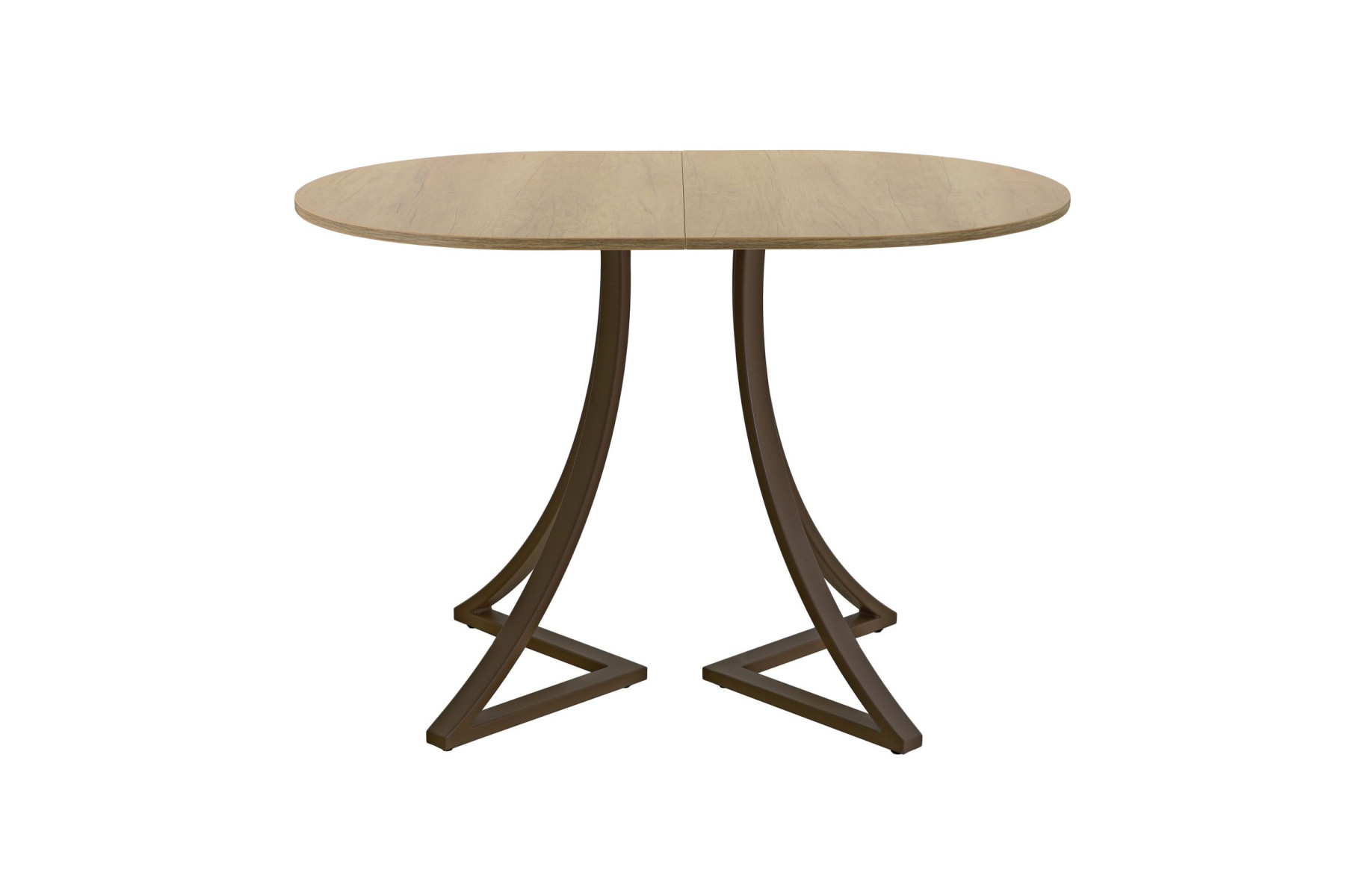 Обеденный стол AMC Elite (серии SLIM) / E24(1100) D3 (коричневый/Дуб Небраска Натуральный)