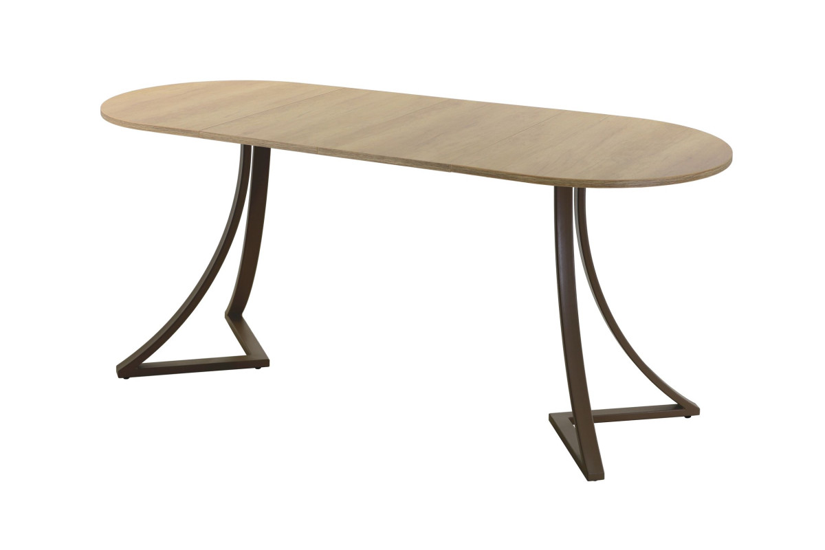 Обеденный стол AMC Elite (серии SLIM) / E24(1100) D3 (коричневый/Дуб Небраска Натуральный)