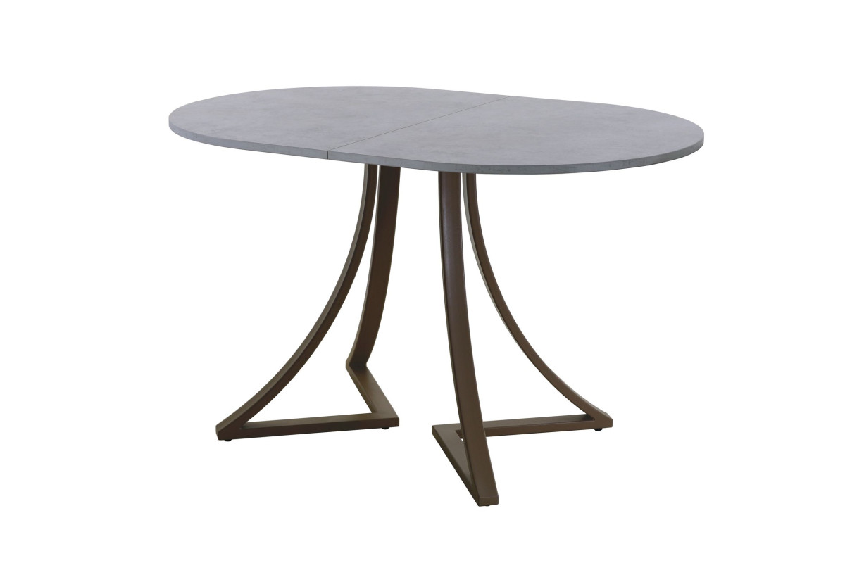 Обеденный стол AMC Elite (серии SLIM) / E24(1200) D3 (коричневый/Бетон Чикаго светло-серый)
