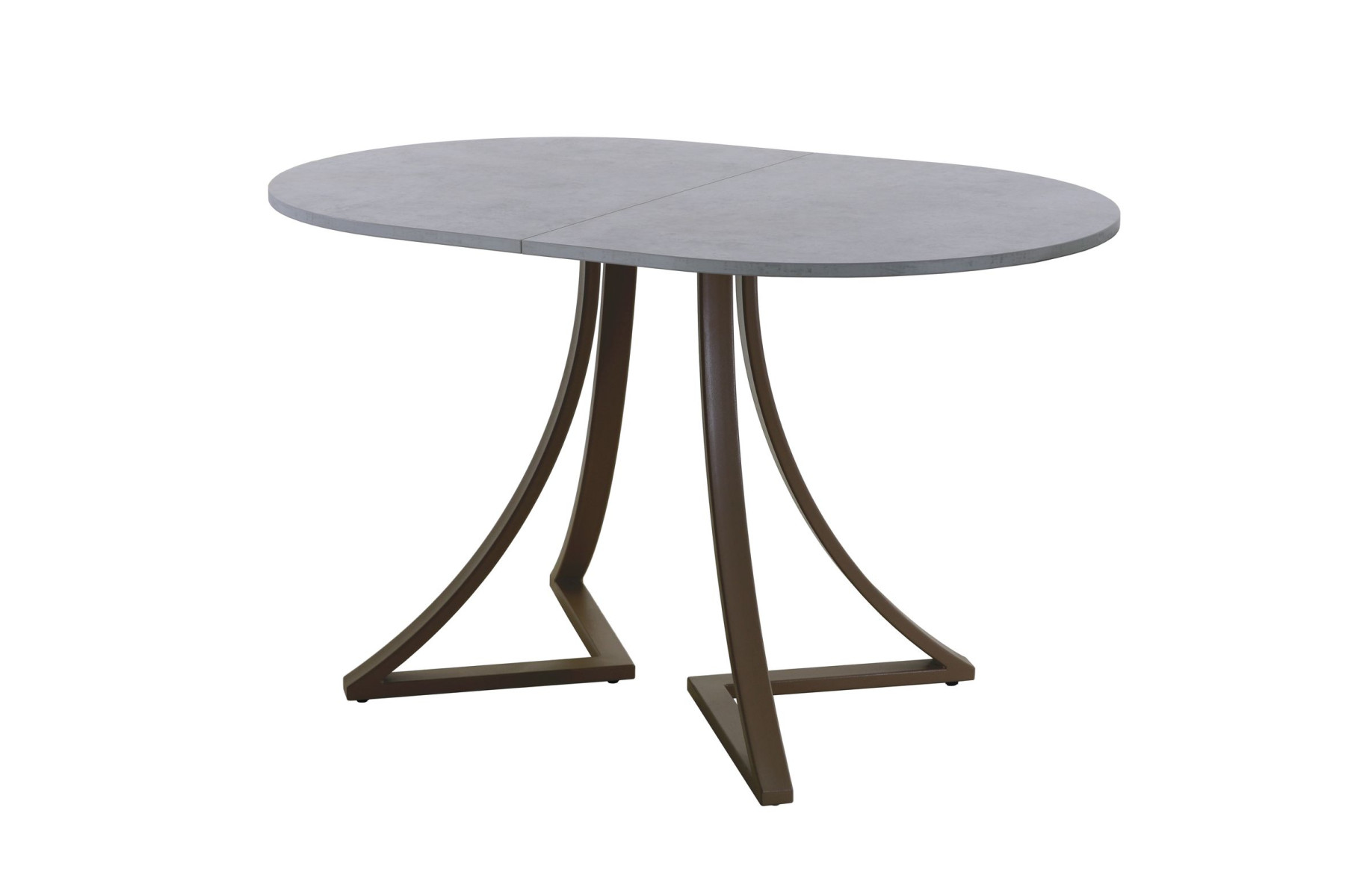 Обеденный стол AMC Elite (серии SLIM) / E24(1200) D3 (коричневый/Бетон Чикаго светло-серый)