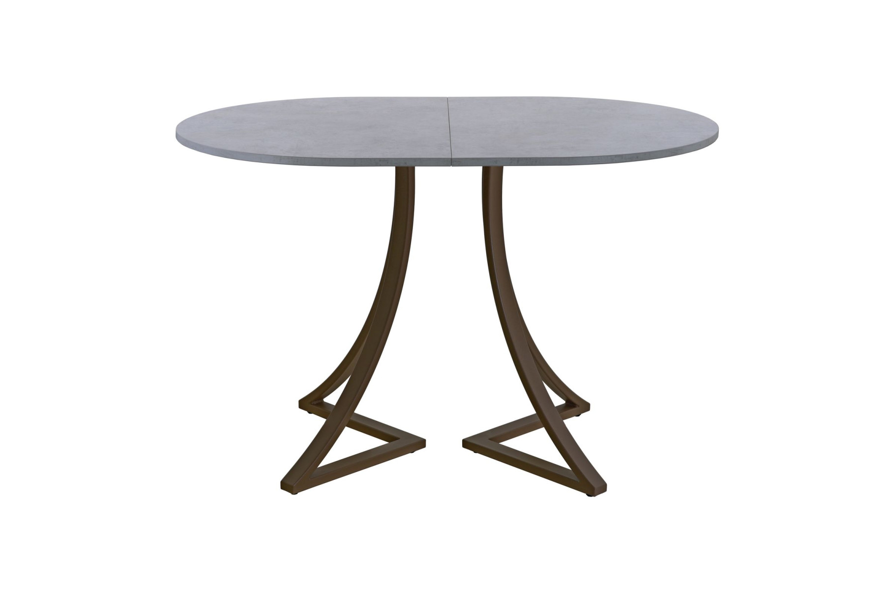 Обеденный стол AMC Elite (серии SLIM) / E24(1200) D3 (коричневый/Бетон Чикаго светло-серый)