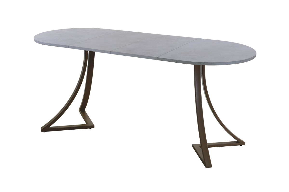 Обеденный стол AMC Elite (серии SLIM) / E24(1200) D3 (коричневый/Бетон Чикаго светло-серый)