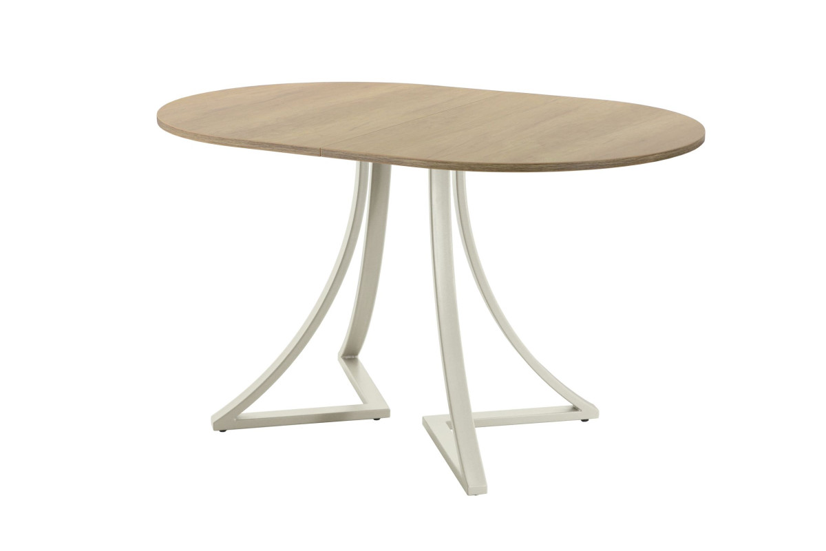 Обеденный стол AMC Elite (серии SLIM) / E24(1100) D3 (бежевый/Дуб Небраска Натуральный)