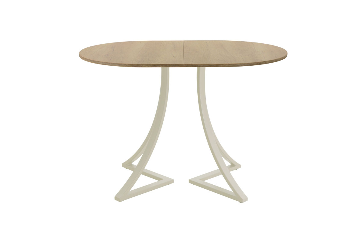 Обеденный стол AMC Elite (серии SLIM) / E24(1100) D3 (бежевый/Дуб Небраска Натуральный)