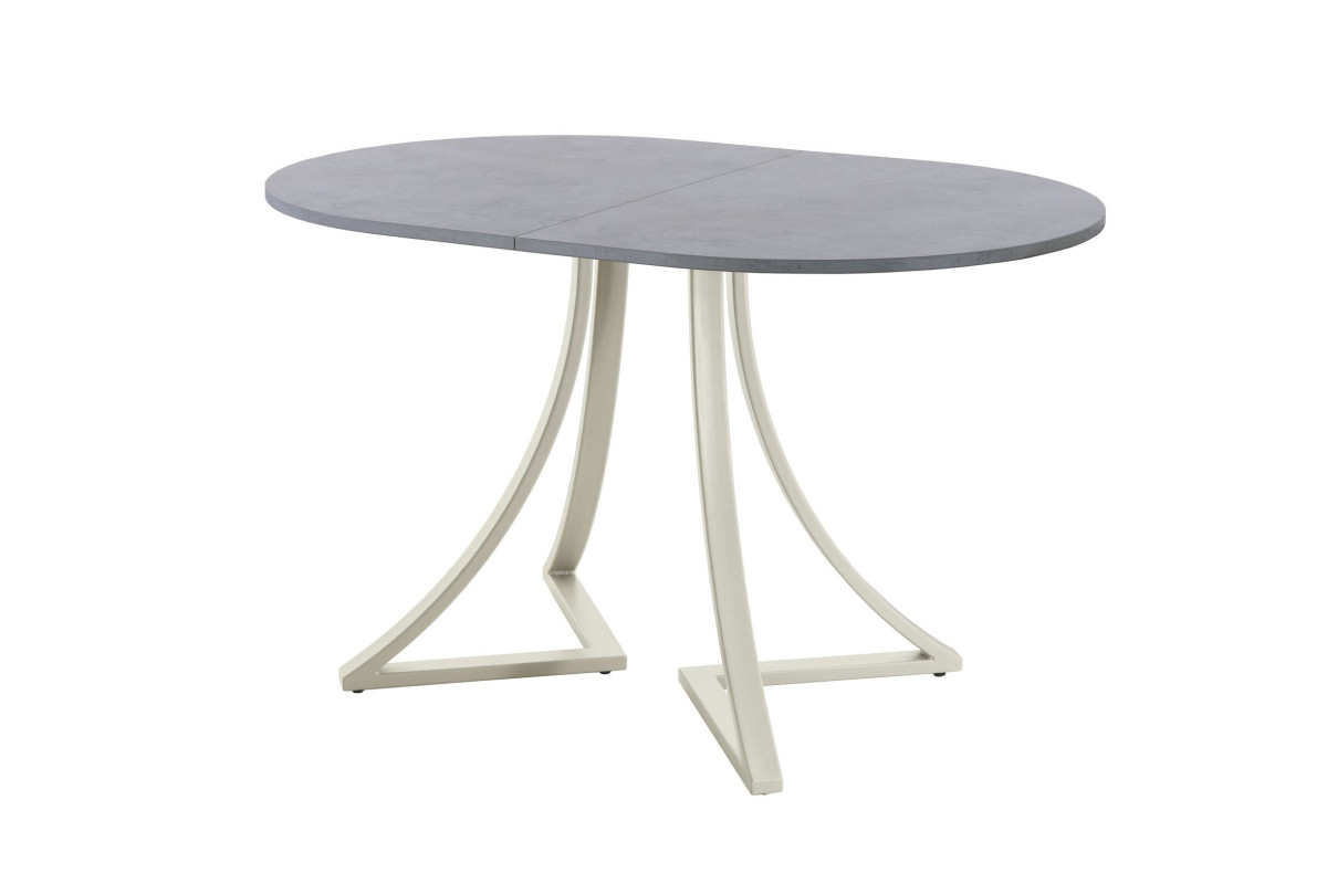 Обеденный стол AMC Elite (серии SLIM) / E24(1100) D3 (бежевый/Бетон Чикаго светло-серый)
