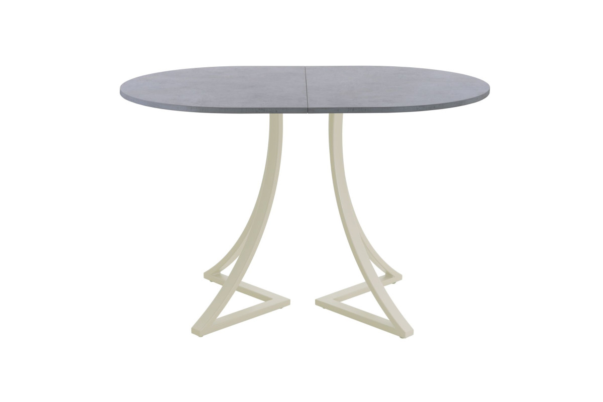 Обеденный стол AMC Elite (серии SLIM) / E24(1100) D3 (бежевый/Бетон Чикаго светло-серый)