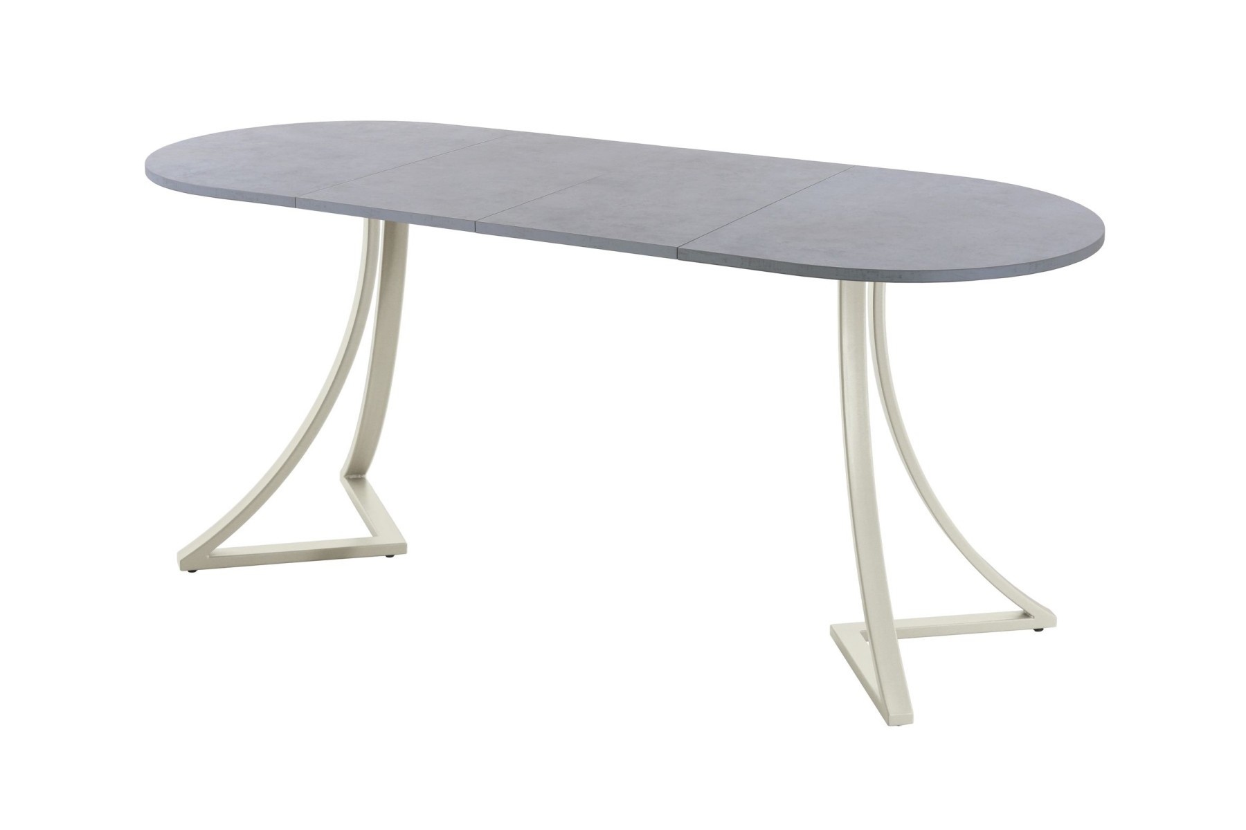 Обеденный стол AMC Elite (серии SLIM) / E24(1100) D3 (бежевый/Бетон Чикаго светло-серый)