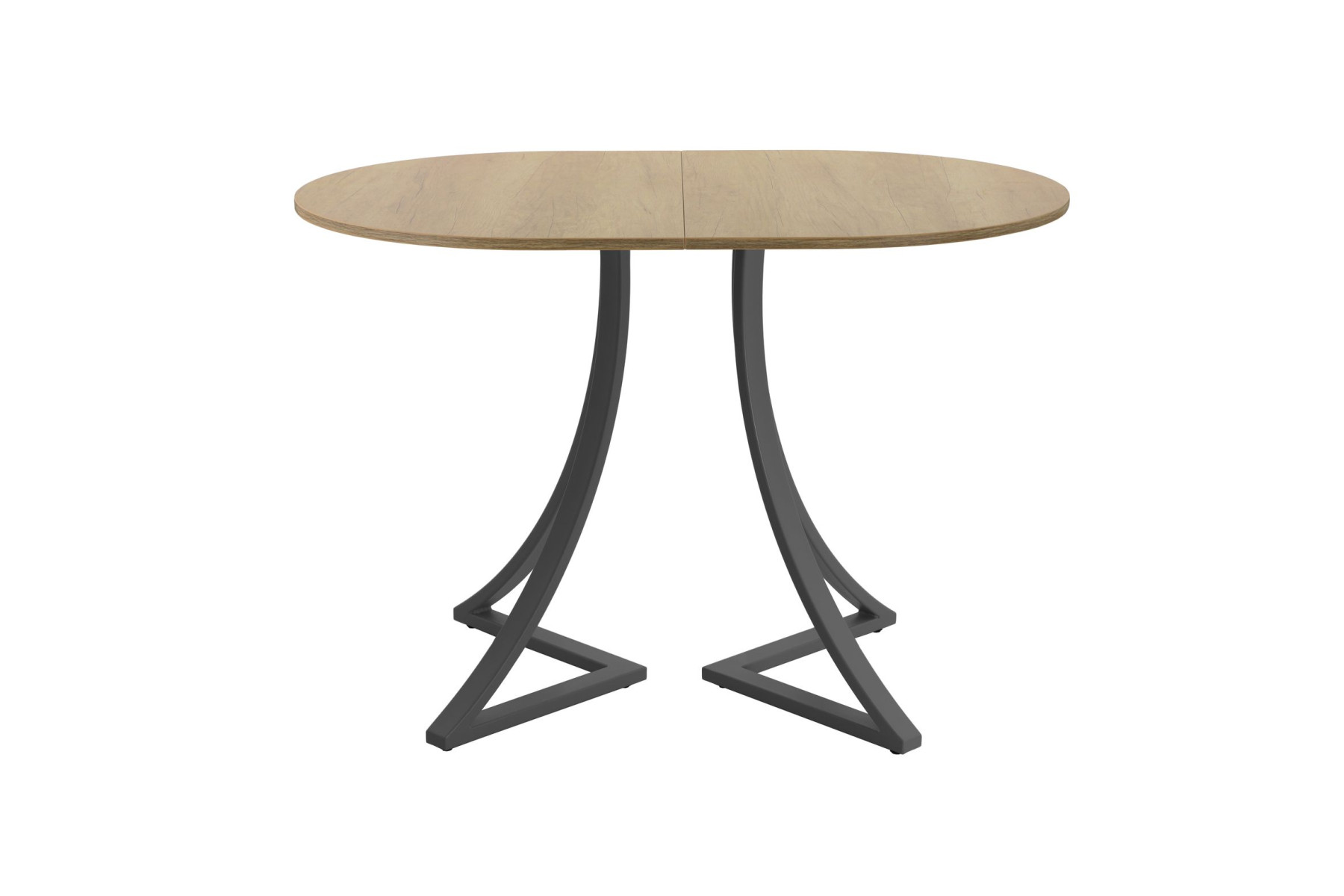 Обеденный стол AMC Elite (серии SLIM) / E24(1100) D3 (графит/Дуб Небраска Натуральный)