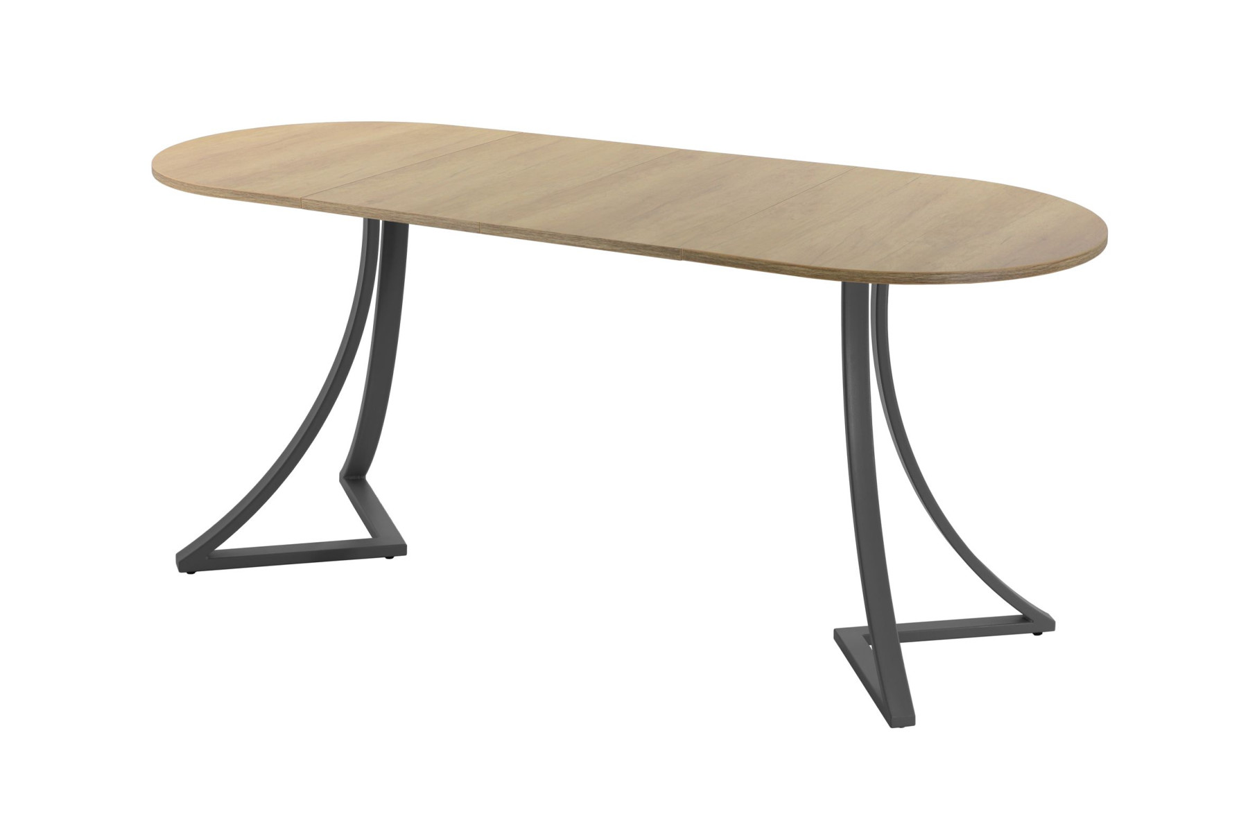 Обеденный стол AMC Elite (серии SLIM) / E24(1100) D3 (графит/Дуб Небраска Натуральный)