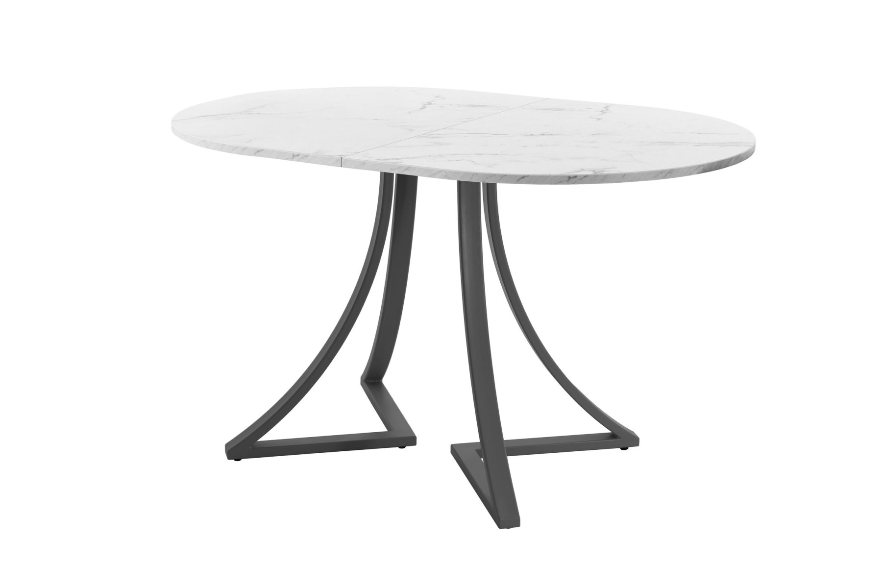 Обеденный стол AMC Elite (серии SLIM) / E24(1100) D3 (графит/Мрамор Кристалл)