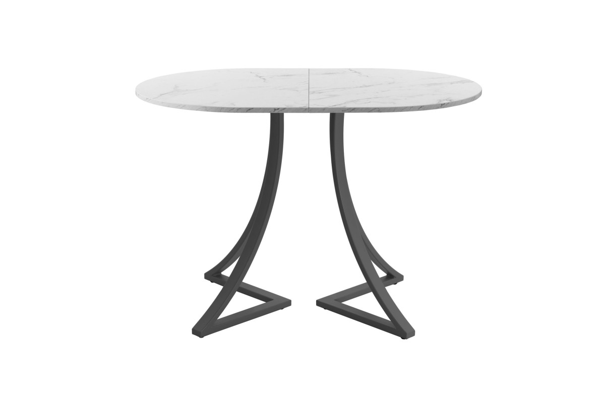 Обеденный стол AMC Elite (серии SLIM) / E24(1100) D3 (графит/Мрамор Кристалл)