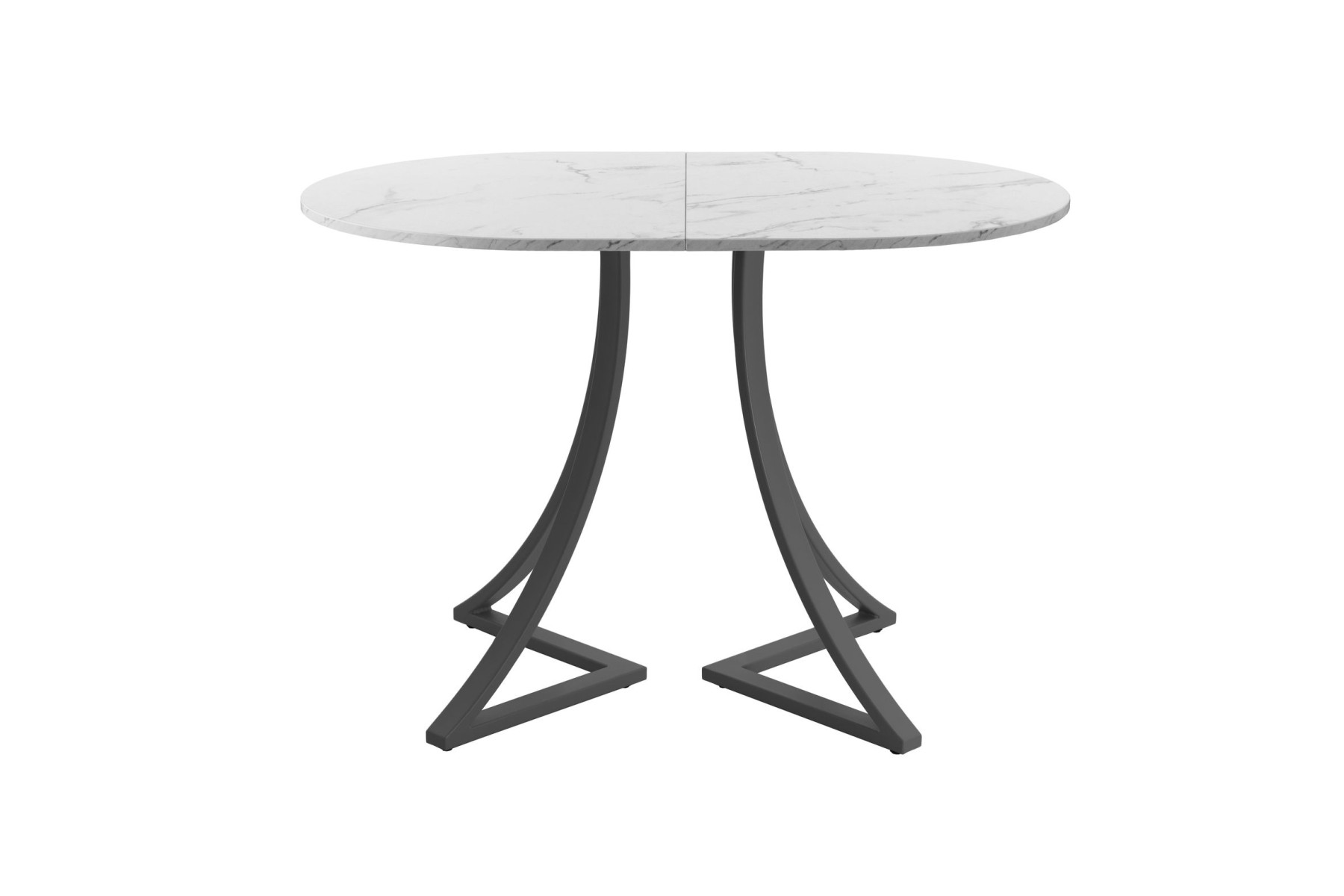 Обеденный стол AMC Elite (серии SLIM) / E24(1100) D3 (графит/Мрамор Кристалл)