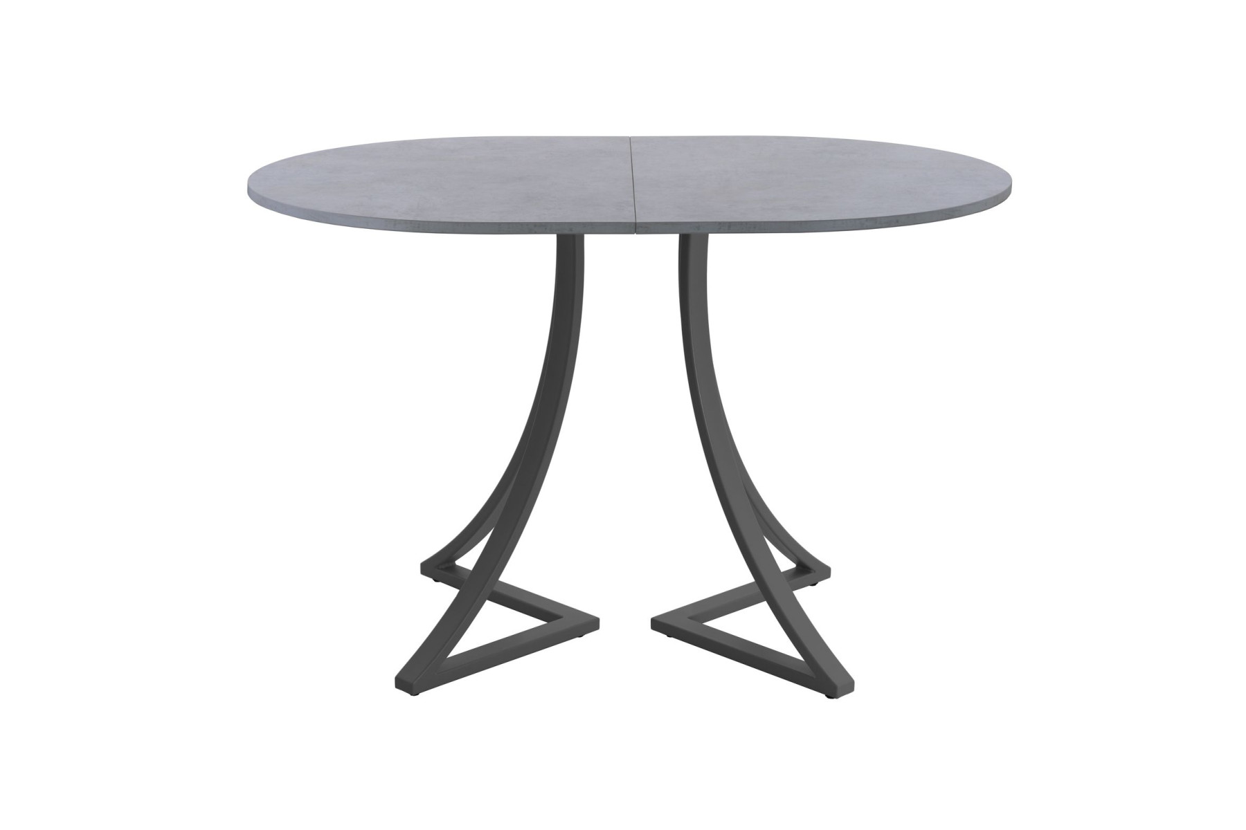 Обеденный стол AMC Elite (серии SLIM) / E24(1100) D3 (графит/Бетон Чикаго светло-серый)