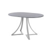 Обеденный стол AMC Elite (серии SLIM) / E24(1100) D3 (серебро/Бетон Чикаго светло-серый)