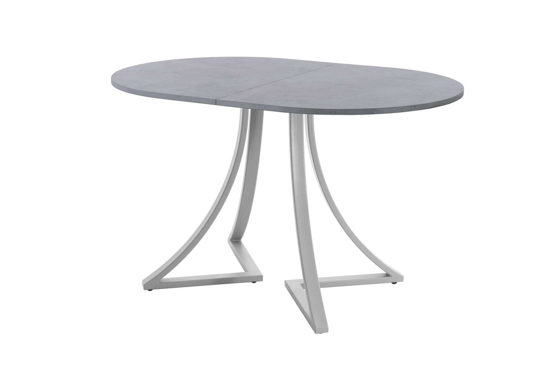 Обеденный стол AMC Elite (серии SLIM) / E24(1100) D3 (серебро/Бетон Чикаго светло-серый)