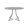 Обеденный стол AMC Elite (серии SLIM) / E24(1100) D3 (серебро/Бетон Чикаго светло-серый)