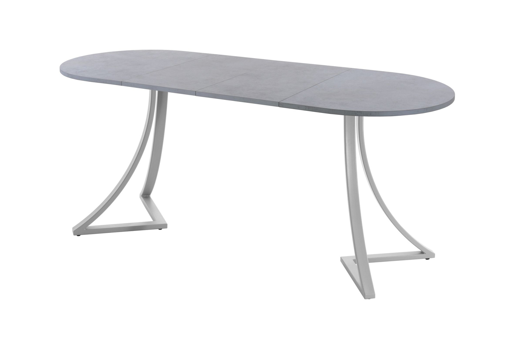 Обеденный стол AMC Elite (серии SLIM) / E24(1100) D3 (серебро/Бетон Чикаго светло-серый)