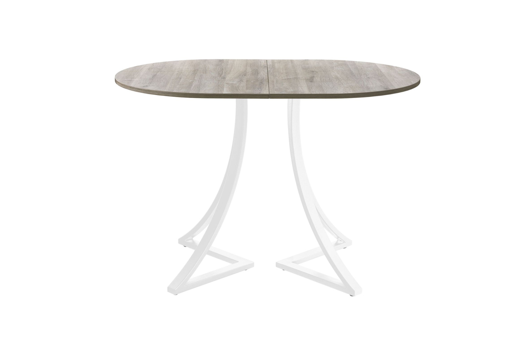 Обеденный стол AMC Elite (серии SLIM) / E24(1200) D3 (белый/Дуб Уайт-Ривер песочно-бежевый)