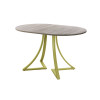 Обеденный стол AMC Elite (серии SLIM) / E24(1100) D3 (золото/Дуб Уайт-Ривер песочно-бежевый)