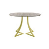 Обеденный стол AMC Elite (серии SLIM) / E24(1100) D3 (золото/Дуб Уайт-Ривер песочно-бежевый)