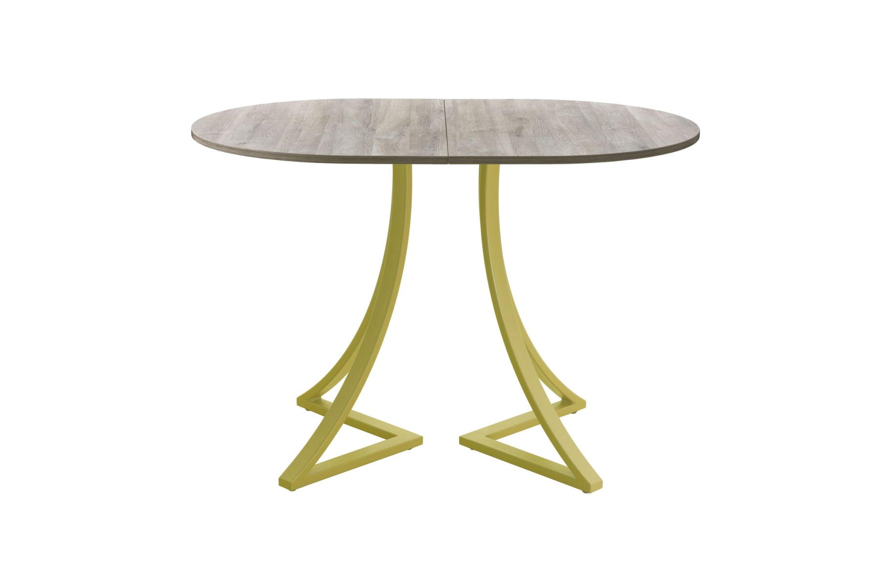 Обеденный стол AMC Elite (серии SLIM) / E24(1100) D3 (золото/Дуб Уайт-Ривер песочно-бежевый)