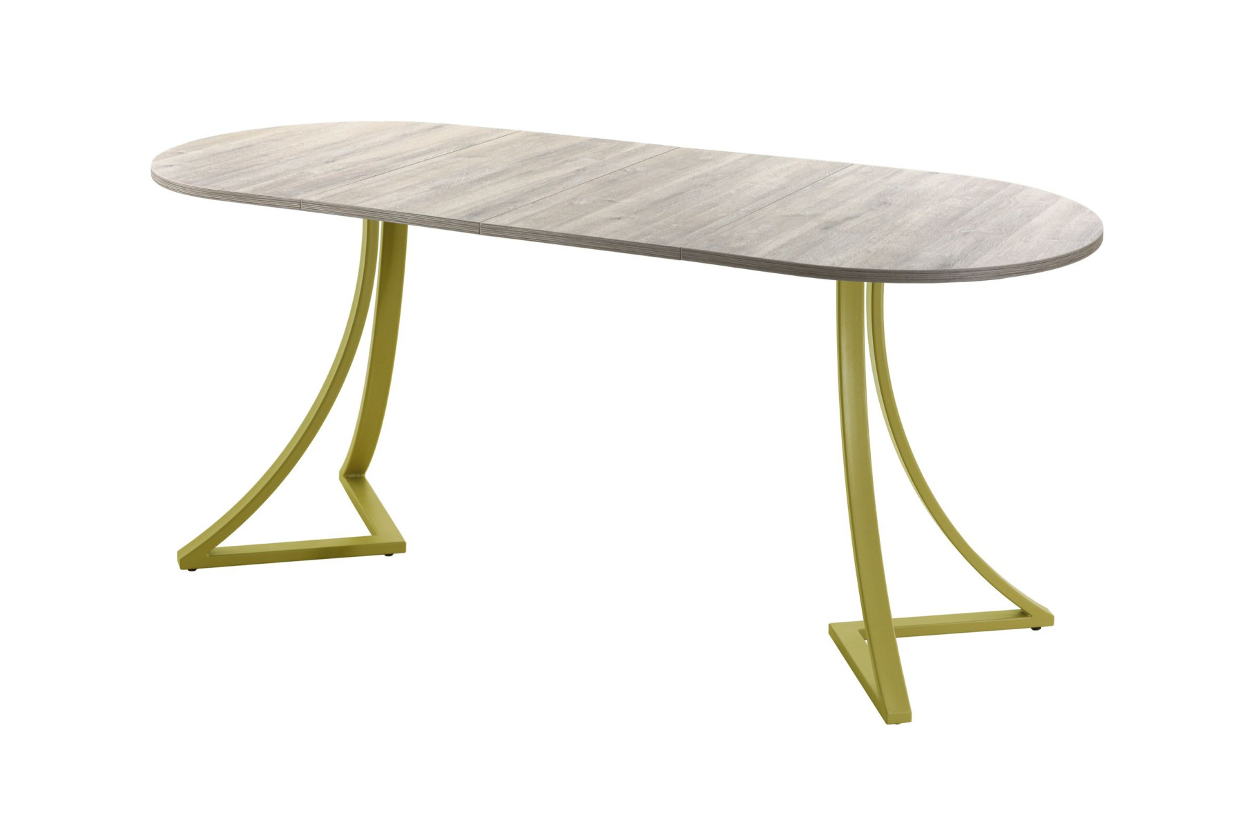 Обеденный стол AMC Elite (серии SLIM) / E24(1100) D3 (золото/Дуб Уайт-Ривер песочно-бежевый)