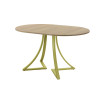 Обеденный стол AMC Elite (серии SLIM) / E24(1200) D3 (золото/Дуб Небраска Натуральный)