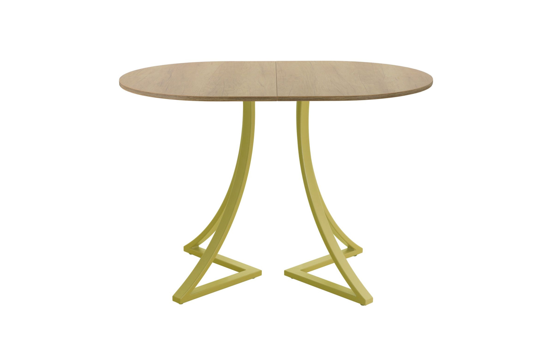 Обеденный стол AMC Elite (серии SLIM) / E24(1200) D3 (золото/Дуб Небраска Натуральный)