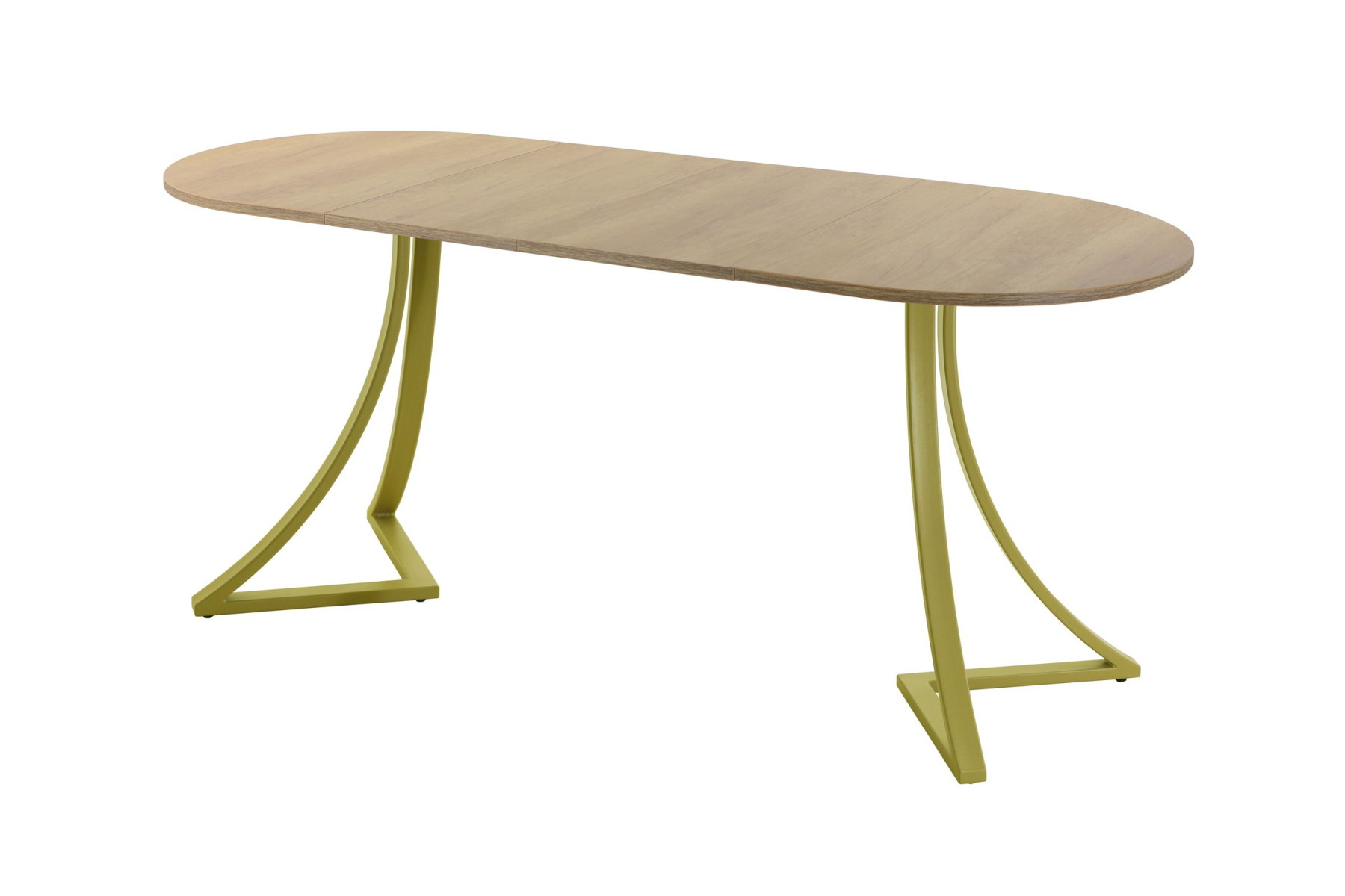 Обеденный стол AMC Elite (серии SLIM) / E24(1200) D3 (золото/Дуб Небраска Натуральный)